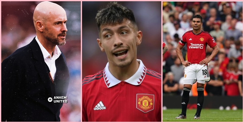 Phong độ đi xuống của Martinez và Casemiro khiến Ten Hag rất đau đầu. Phong độ đi xuống của Martinez và Casemiro khiến Ten Hag rất đau đầu.